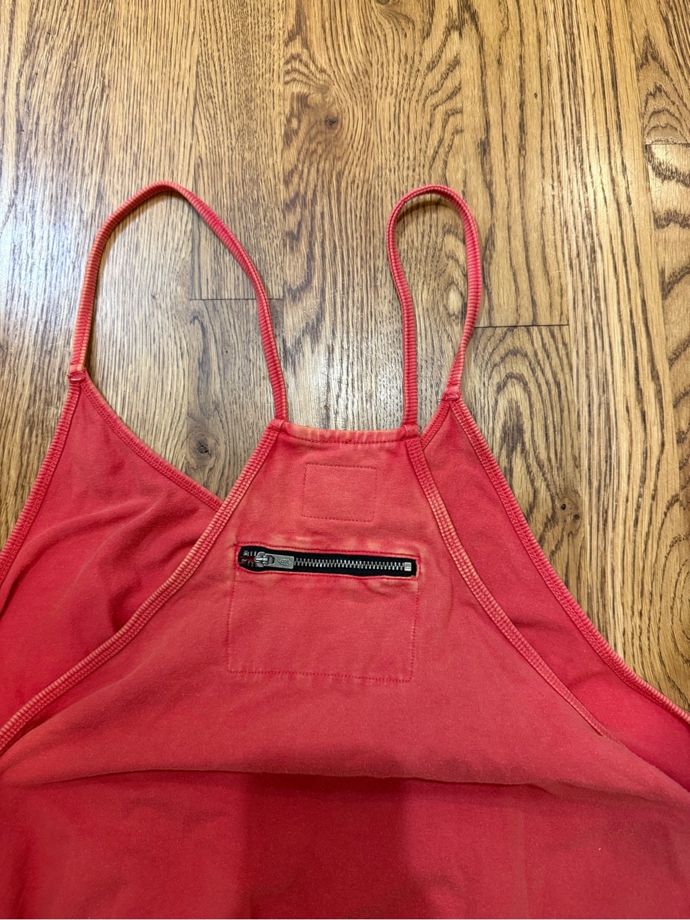 FP Movement by Free People Coral Red Wide-Leg Jumpsuit Bodysuit - Picture 4 of 4
